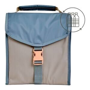 THIRTY-ONE Lunch Bag Fold-Over Stormy Sea Colorblock